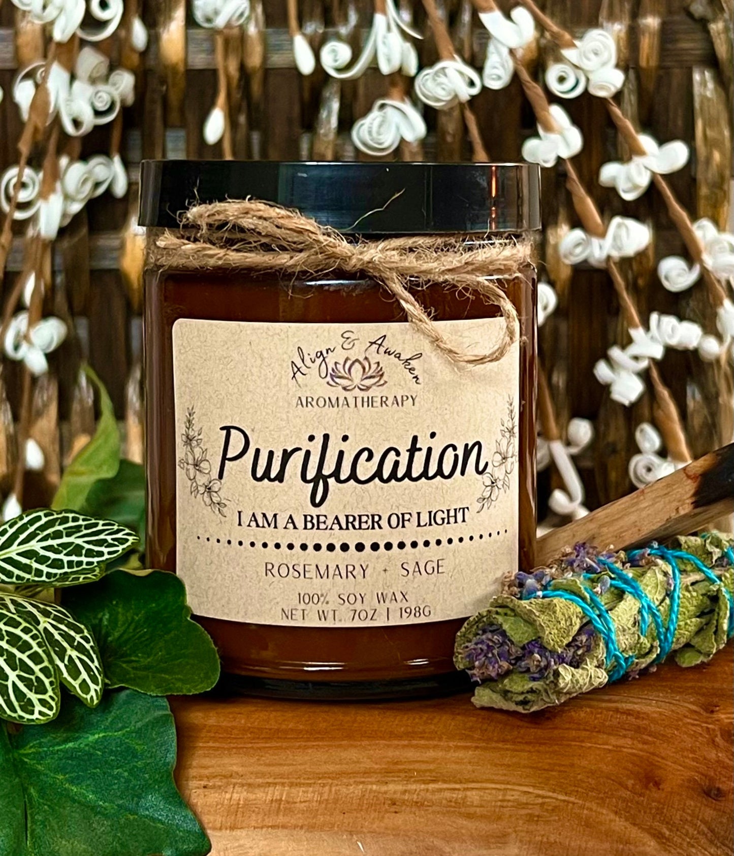 Purification Affirmation Soy Candle - Cleansing and Purifying