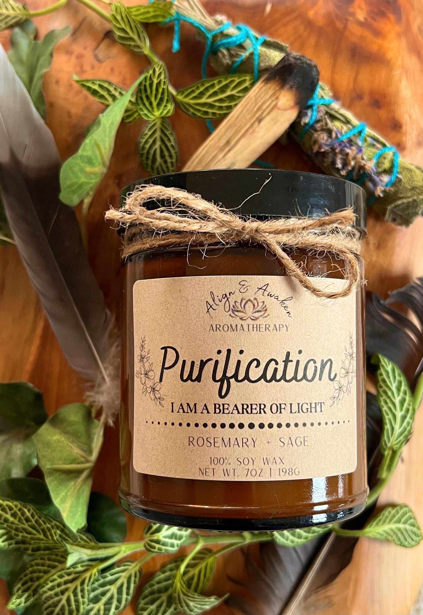 Purification Affirmation Soy Candle - Cleansing and Purifying