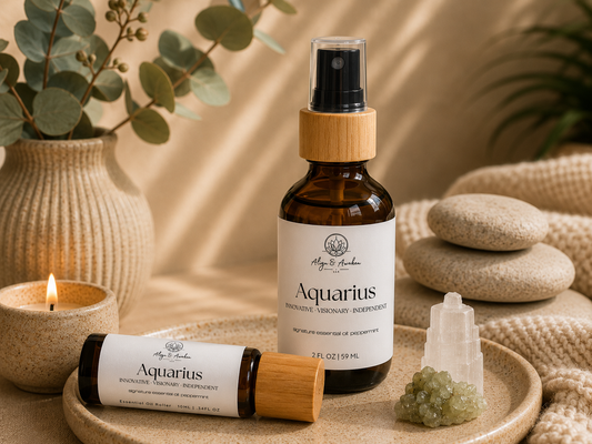 Zodiac Crystal Infused Essential Oil Blends