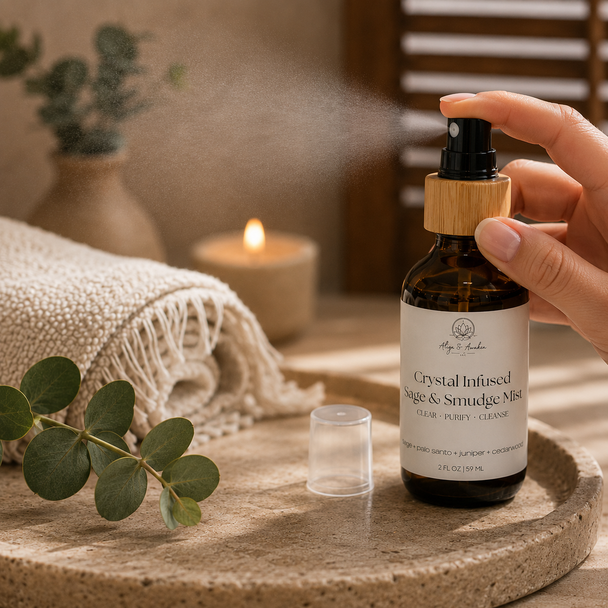 Sage Smudge Crystal Infused Mist