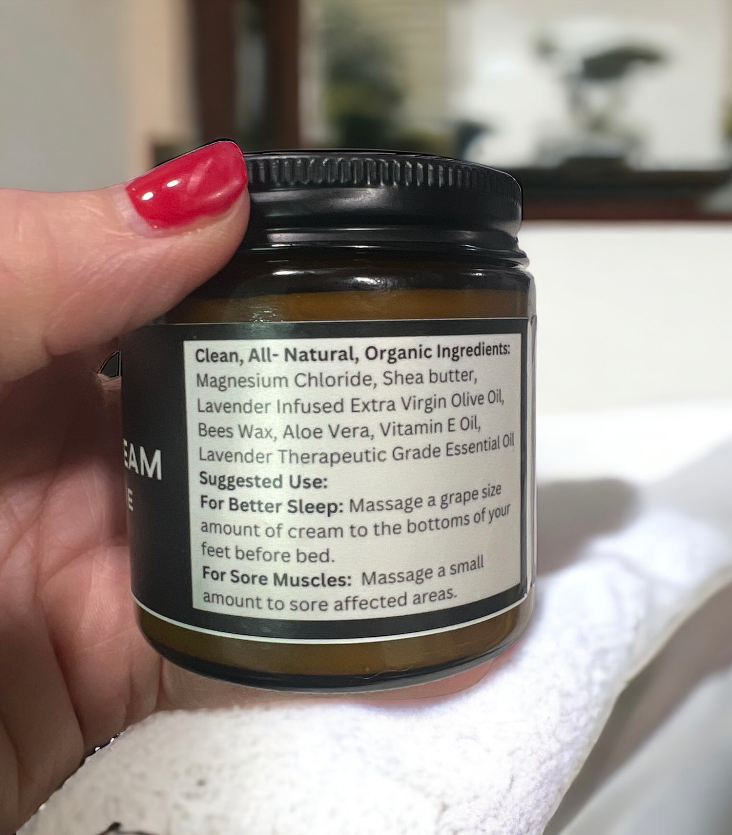 Organic Lavender Infused Magnesium Cream
