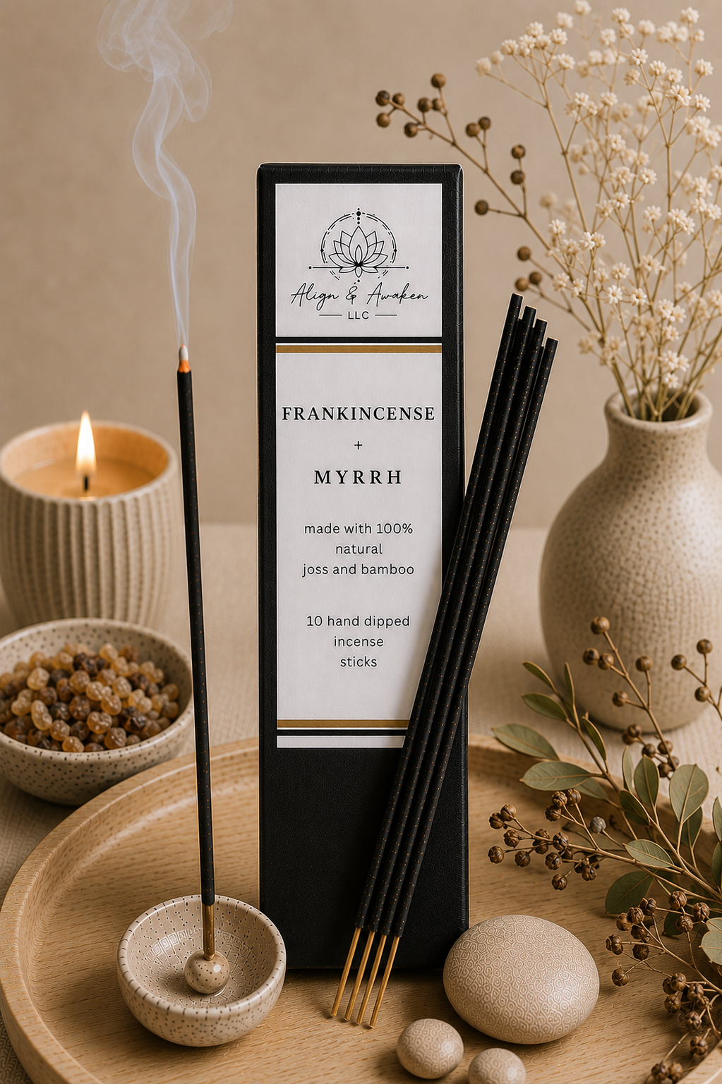Hand Dipped Non Toxic Incense Sticks