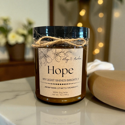 Hope Affirmation Soy Candle -Positivity and Encouragement