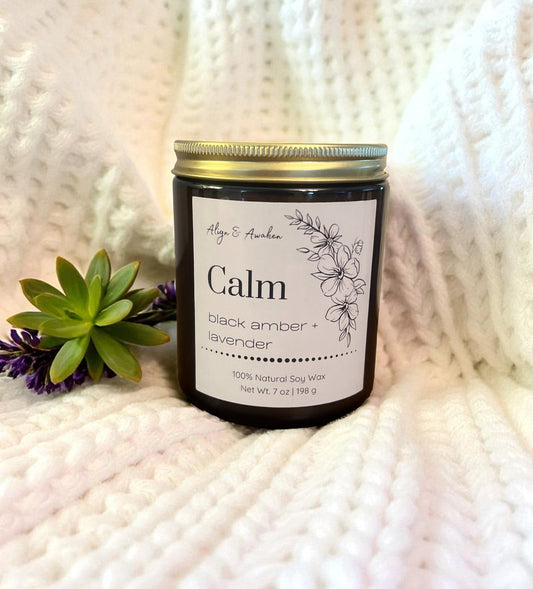 Calm Aromatherapy Soy Candle