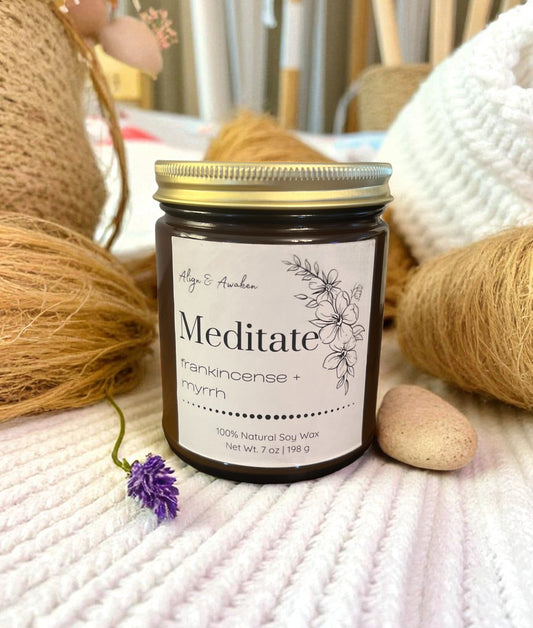 Meditate Aromatherapy Soy Candle