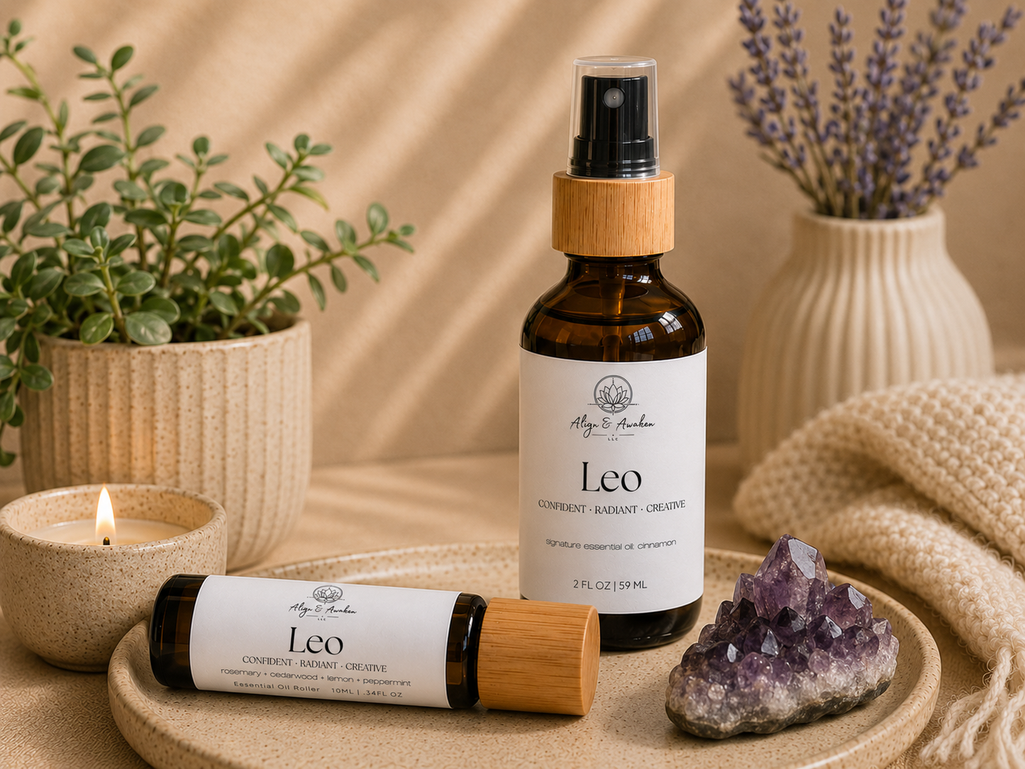 Zodiac Crystal Infused Essential Oil Blends