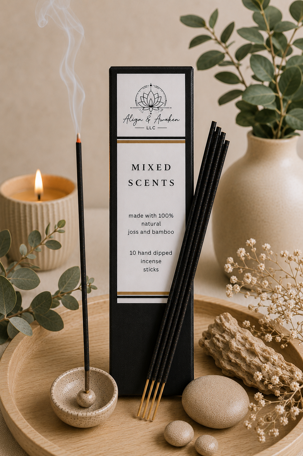 Hand Dipped Non Toxic Incense Sticks