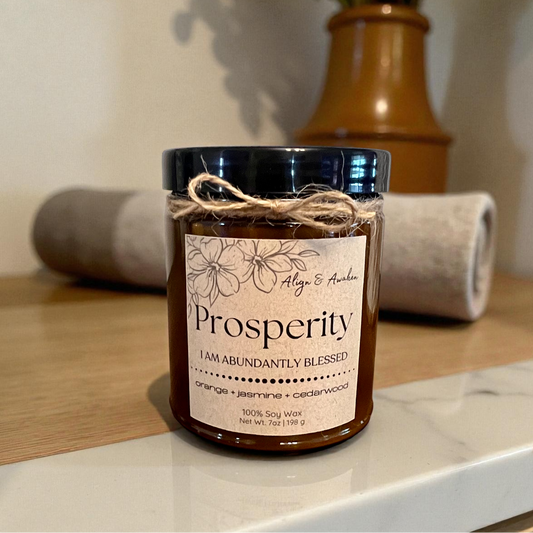 Prosperity Affirmation Soy Candle - Abundance