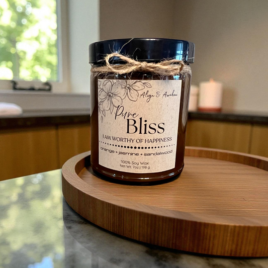 Pure Bliss Affirmation Soy Candle - Uplifting