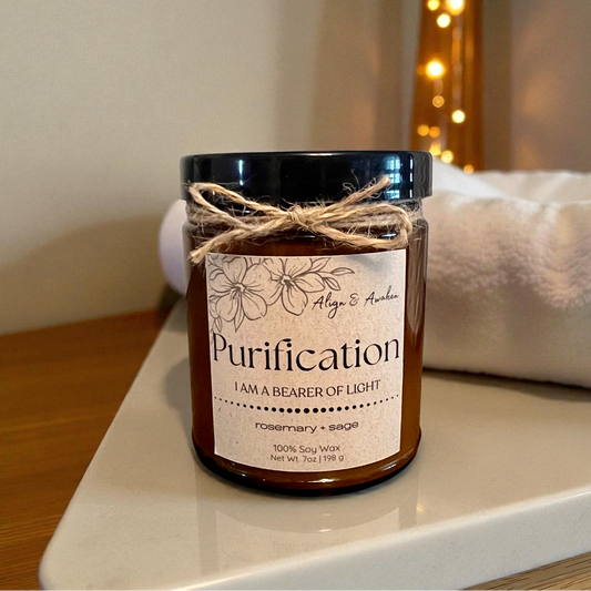 Purification Affirmation Soy Candle - Cleansing and Purifying