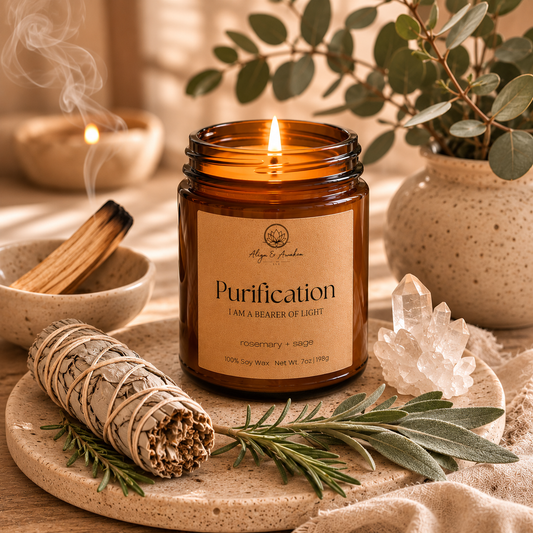 Purification Affirmation Soy Candle - Cleansing and Purifying