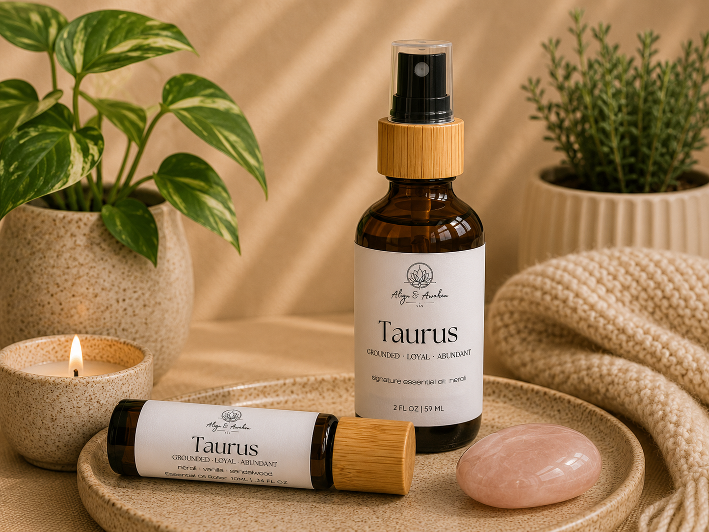 Zodiac Crystal Infused Essential Oil Blends