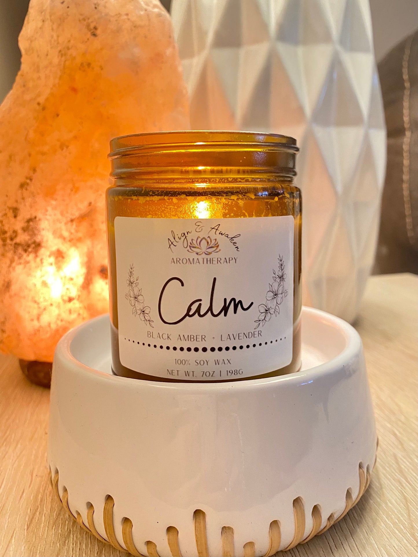 Calm Aromatherapy Soy Candle