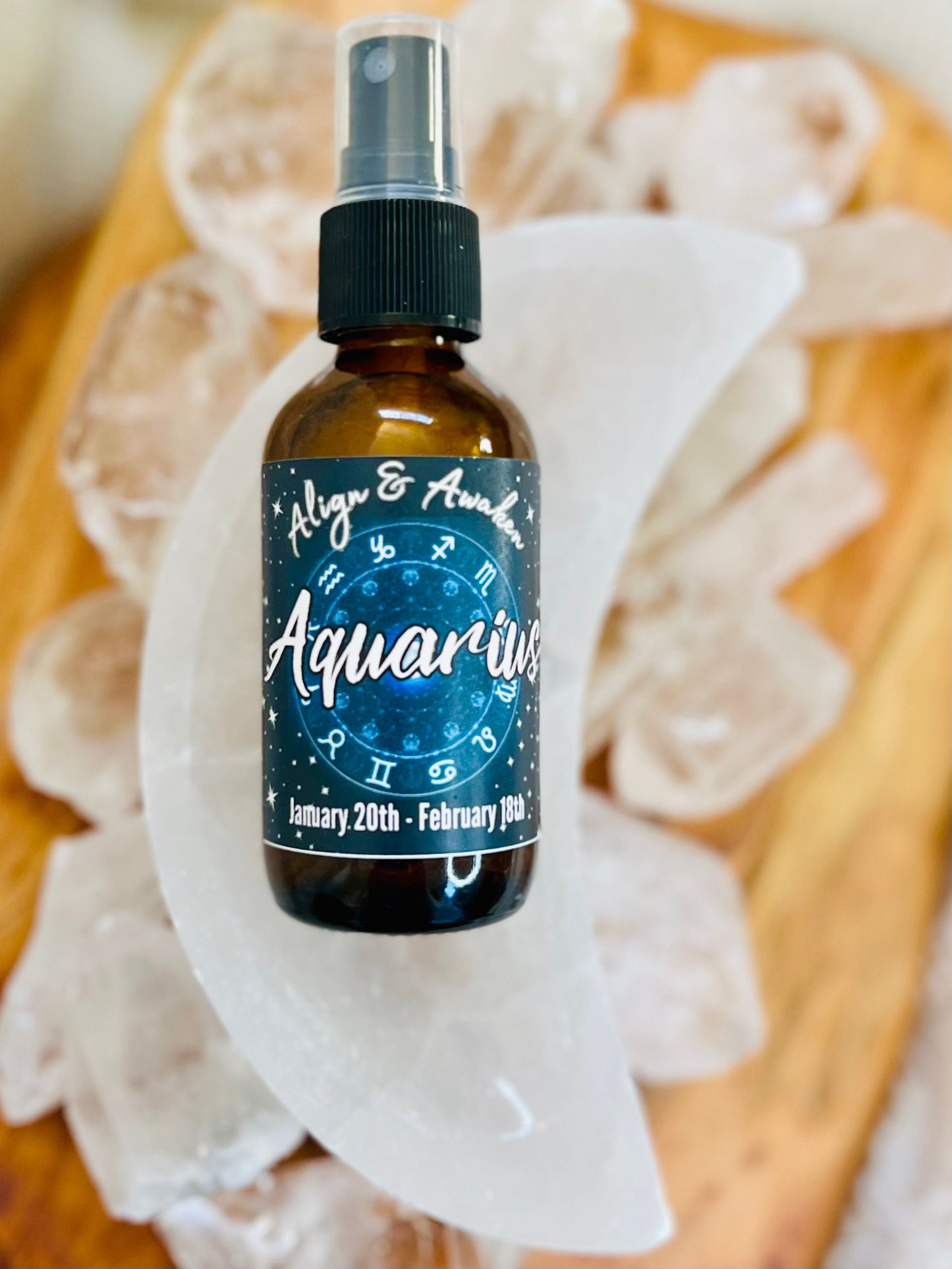 Zodiac Crystal Infused Essential Oil Blends