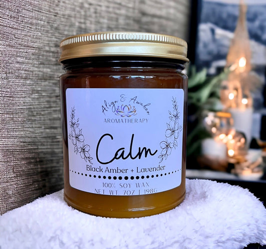 Calm Aromatherapy Soy Candle